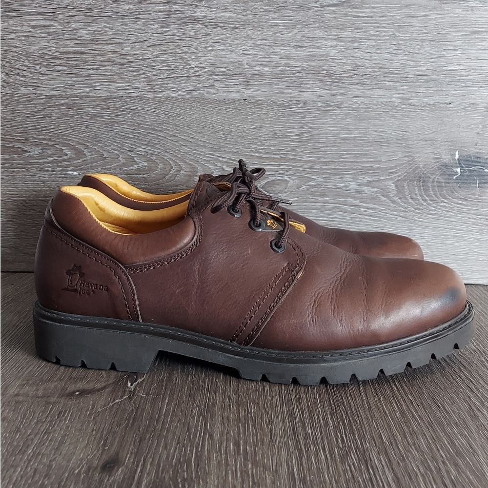 Havana Joe 0202 Men's Brown Leather Low Derby Oxford Shoes EUR 47 US 13